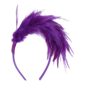 Unique Bargains Women's Feathers Headband 1 Pc - 1 of 4