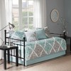 6Pcs Reversible Daybed Cover Set Coastal Botanical Quilted Polyester Printed - 3 of 4