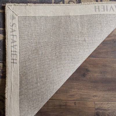 Blue and Grey 8' x 10' Hand-Tufted Wool Area Rug