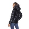 Metallic Puffer Coat with Hoodie - White Mark - 3 of 4