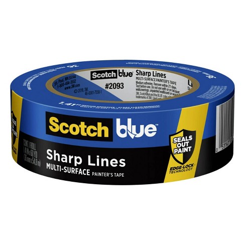 3 Pack 1/4 inch x 60yd STIKK Blue Painters Tape 14 Day Easy