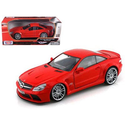 Mercedes SL65 AMG Black Series (R230) Red 1/18 Diecast Model Car by Motormax