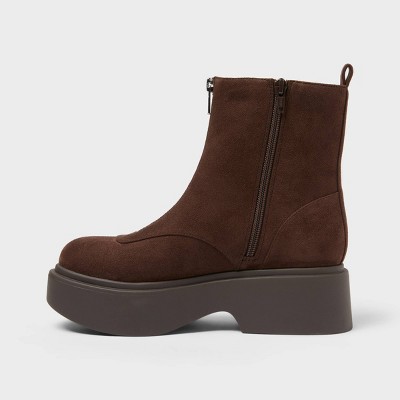 Women s Honor Boots with Memory Foam Insole   Wild Fable Dark Brown