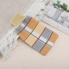 Unique Bargains Geometric Thread Style Shower Gloves for Bathroom 9.45"x5.12" Yellow 1 Pc - 3 of 3