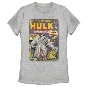 Women's Marvel Hulk Comic Book Cover Print T-Shirt - 1 of 3