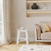 End Table, Narrow Side Table with 2 Tier Storage Shelf, Small Space Side Table for Farmhouse Bedroom, Studio Apartment, Entryway - 4 of 4