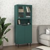 TOAOTBNBO 5 Tier Tall Bookcase with 4 Tempered Glass Door, Classical Bookshelf with Adjustable Board, Modern Bookshelves for Home Office - 4 of 4