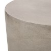 Racxily Side Table, Round End Table, Nightstand for Small Spaces, Living Room, Bedroom (Gray) - 4 of 4
