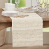 Saro Lifestyle Fringe Stripe Runner, Ivory, 16" x 72" - 4 of 4