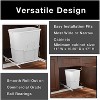 Smart Design Pull Out Dual Garbage Can - Set of 2, 6 Gallon Waste Basket - 15.75 x 16.5 Inch - White - 3 of 4