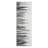 Modern Stripe Rug Soft Washable Rugs for Living Room Stain Resistant Pet-Friendly Carpet, 2'x6' Black Gray - 2 of 4