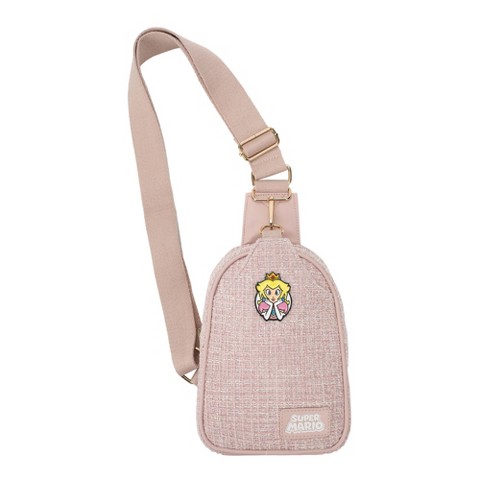 Super Mario Bros: The Movie Super Mario Brothers Princess Peach Sling Bag With Adjustable Strap
