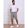 INSPIRE CHIC Men's Cotton Zipper Pockets Hiking Camping Cargo Shorts - 2 of 4