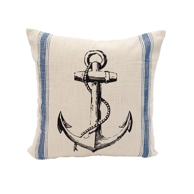 C&F Home 20" x 20" Anchor Feed Sack Feed Sack Throw Pillow