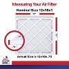 Filter King 12x18x1 Air Filter | 6-PACK | MERV 11 HVAC Pleated A/C Furnace Filters | MADE IN USA | Actual Size: 12 x 18 x .75" - 2 of 4