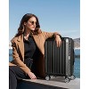 LUGGEX Checked Large 28 Inch Luggage with Spinner Wheels, PC Expandable Hard Shell Suitcases, Silver - 4 of 4