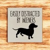 Slickblue Rustic Funny Dachshund Dog Quote Wood Sign, Solid Pine Wall or Shelf Decoration, 7x7 Inches, Multiple Colors - 2 of 3