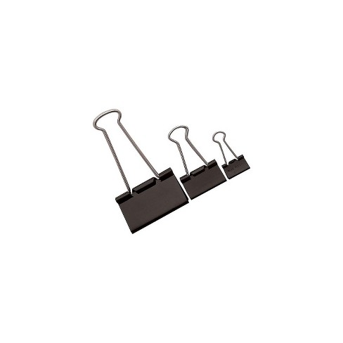 Staples 15348 Mini Binder Clip 12 Pk Black 779991 : Target