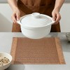 REGALWOVEN Farmhouse Placemats Set of 6 Woven Placemats for Dining Table Decor Indoor Washable Kitchen Table Mat with Tassel - 4 of 4