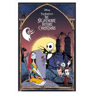 Trends International Disney Tim Burton's The Nightmare Before Christmas - Romance Framed Wall Poster Prints - 1 of 4