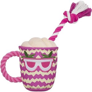 ZippyPaws Plush Toy - Pleated Flower Rope Toy,Teething Toy Suitable for Small and Medium-sized Dogs - 1 of 4