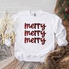 Simply Sage Market Women's Graphic Sweatshirt Buffalo Plaid Merry Stacked - 2 of 2
