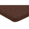 Sweet Jojo Designs Boy Baby Fitted Mini Crib Sheet Wild West Cowboy Brown - 2 of 4