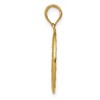 Black Bow Jewelry 14k Yellow Gold Solid Oval Miraculous Medal Pendant, 13 x 26mm - 3 of 4