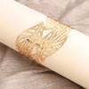 SOHI Women's Gold Filigree Cuff Bracelet - 2 of 3