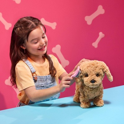 Детские мягкие игрушки Our Generation Playful Paws Goldendoodle Puppy Walking & Barking Electronic Interactive Pet Dog Plush: Plastic Polyester Toy — фото 6