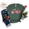 Merry Ornaments Quilted Print - Women's Short Sleeve Graphic T-Shirt - 2 of 4