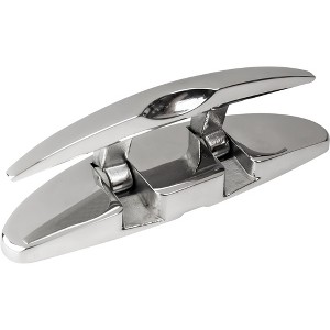 Seadog 5" Oval Stainless Steel Folding Cleat with Hidden Hex Bolts - Model 0411151 - Boat Equipment and Parts. - 1 of 2