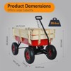 RISOKEYS Kids Wagon,with Removable Wooden Side Panels - Pet Wagon,Foldable Design,176lbs Capacity for Toys,Snacks and Outdoor Adventures - 3 of 4