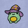 Dalix Sorcerer Frog Embroidered Cotton Relaxed Short Sleeve Tee T Shirt Womens - 4 of 4