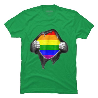 Adult Design By Humans Pride Shirt Rip Open Shirt By Luckyst T-Shirt