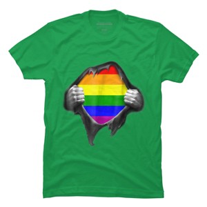 Adult Design By Humans Pride Shirt Rip Open Shirt By Luckyst T-Shirt - 1 of 2
