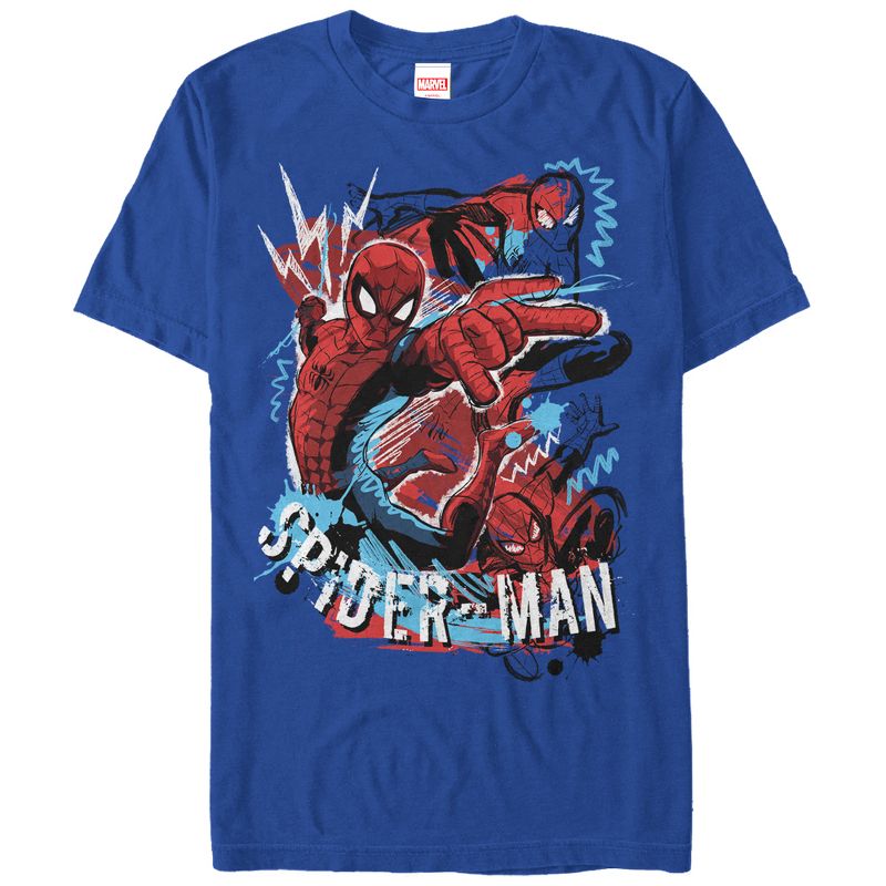 Men's Marvel Spider-Man Cartoon T-Shirt, 1 of 5