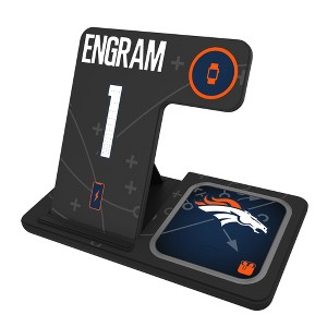 NFL Denver Broncos Players Game Tactic 15-Watt 3 in 1 Charging Station - 1 of 4