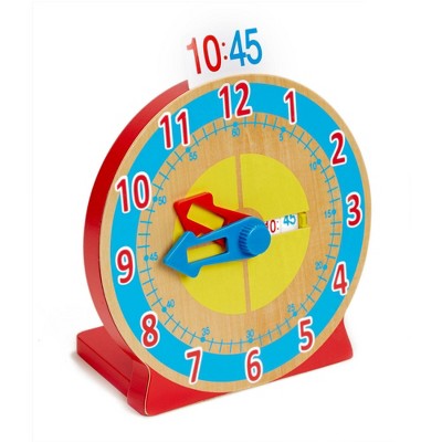 Digital Clock For Classroom Melissa & Doug Turn And Tell Clock Developmental Toy Motor Skills