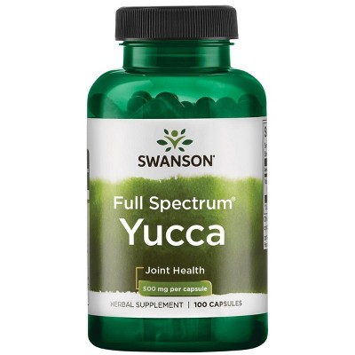 Swanson Herbal Supplements Full Spectrum Yucca 500 mg Capsule 100ct.