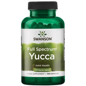 Swanson Herbal Supplements Full Spectrum Yucca 500 mg Capsule 100ct. - 1 of 3