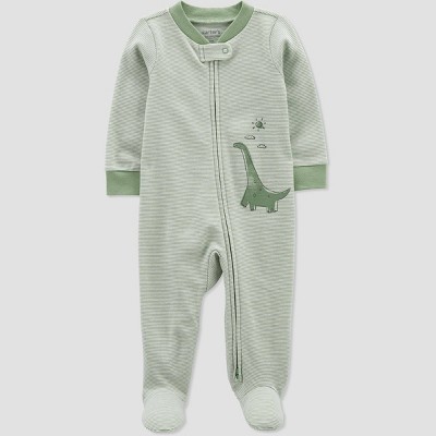 Carter's Just One You®️ Baby Boys' Dino Footed Pajama - Green 6M
