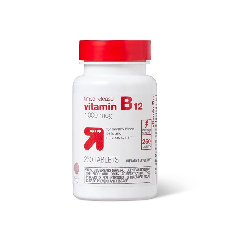 Vitamin B12 Dietary Supplement Timed Release Tablets - 250ct - up &#38; up&#8482;, 1 of 5
