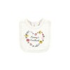 Hudson Baby Infant Girl Cotton Bodysuit, Pant and Bib Set, Soft Painted Floral - 3 of 4