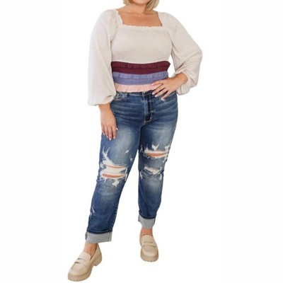 Women's Shirley Smocked Ruffle Blouse - 143 STORY