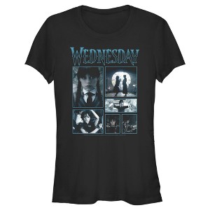 Juniors Womens Wednesday Iconic Scenes T-Shirt - 1 of 4