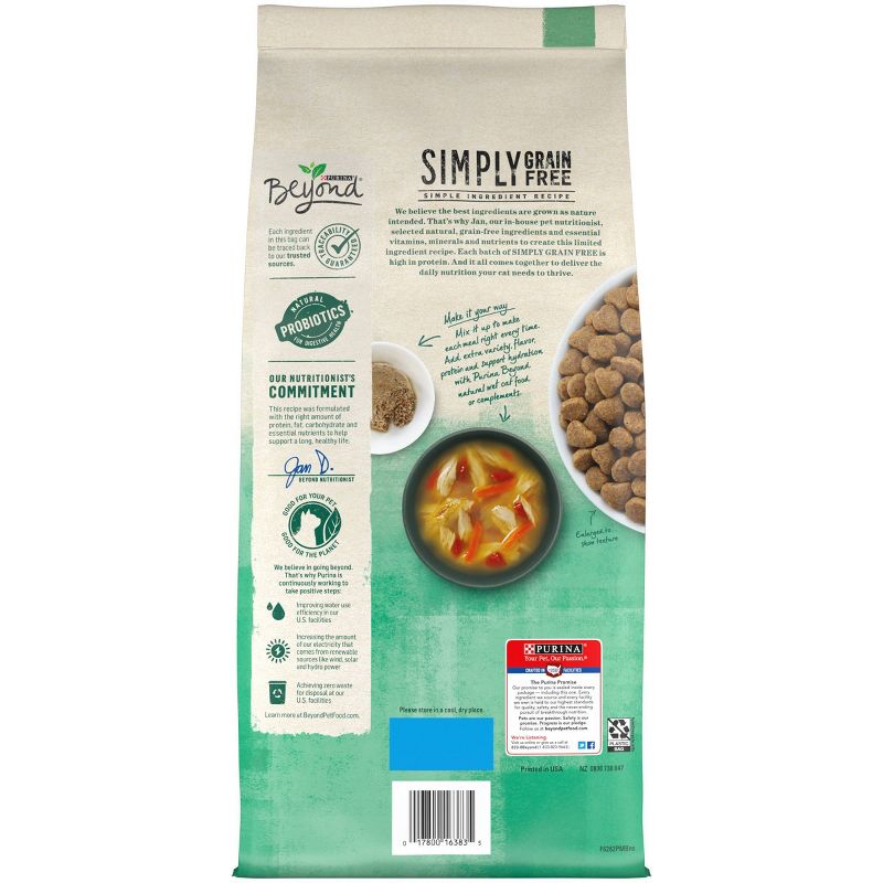 Purina Beyond Simply Grain Free Probiotics Ocean White Fish & Egg Recipe Adult Premium Dry Cat Food, 3 of 9