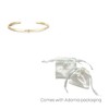 Adornia 14k Gold Plated Skinny Cuff with CZ Stone - 4 of 4
