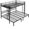 TiramisuBest Durable Metal Bunk Bed in Sleek Black - A Stylish and Reliable Choice - 2 of 4
