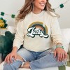 Simply Sage Market Women's Lucky Rainbow Long Sleeve Garment Dyed Tee - 2 of 4